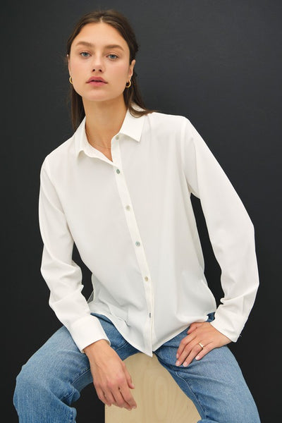 Classic Silky Button Up