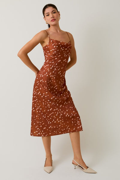 Cowl Neck Slip Dress