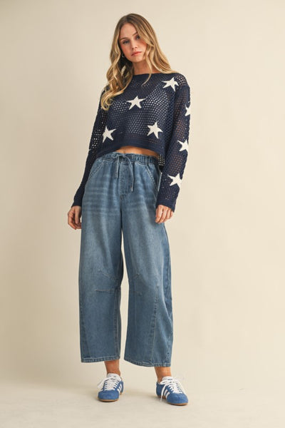 Drawstring Barrel Pants