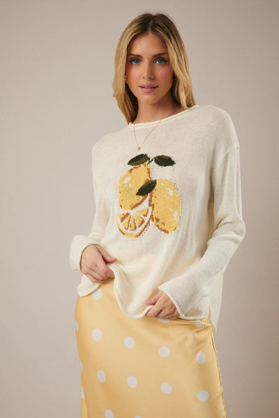 Lemon Graphic Sweater
