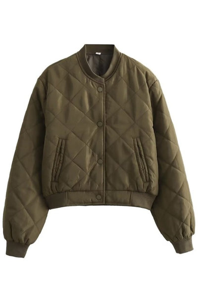 Quilted Bomber Jacket