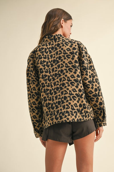 Leopard Short Fur Jacket