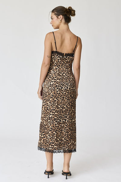 Amelia Leopard Slip Dress Unity Clothing Inc. North Vancouver