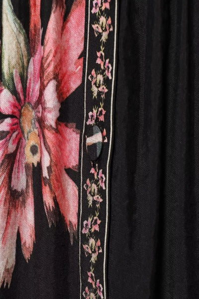 Printed Waist Tie Mini Dress