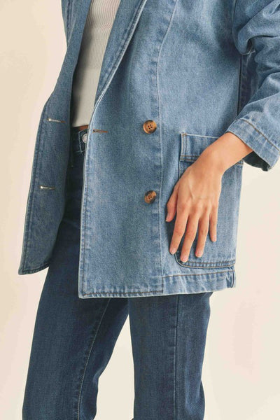 Denim Oversize Blazer