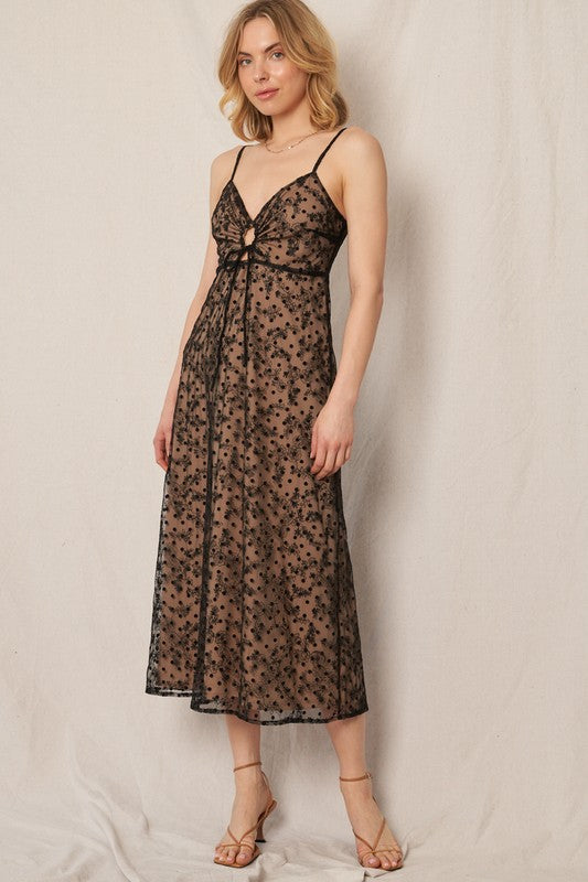 【MODIMOOD】Sleeveless lace layered dress ★3color DRESS & SET - DRESS & SET - modimood