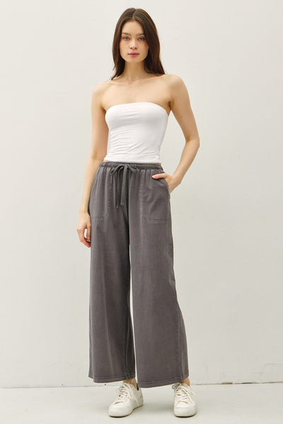 Cotton Wide Leg Pants