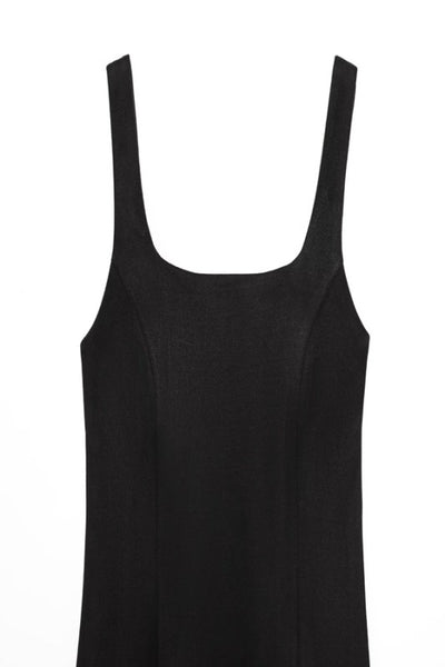 Sleeveless Square Neck Dress
