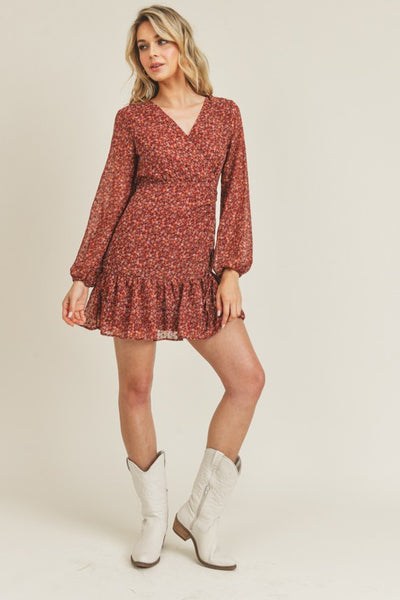 Floral Print Mini Dress
