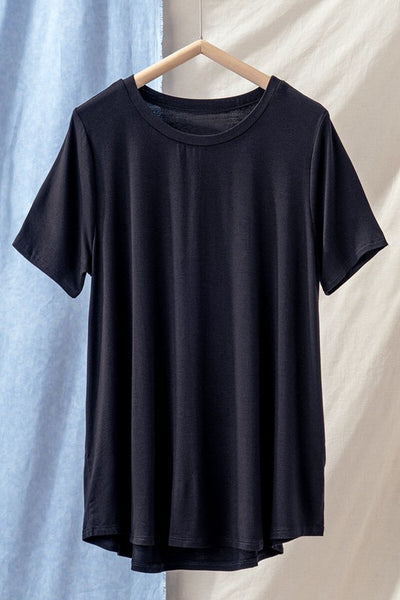 Bamboo Soft Casual Crew Neck Tees