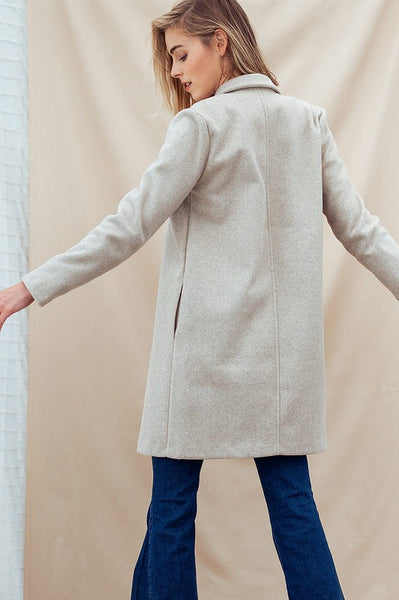 Basic Knit Coat Jacket